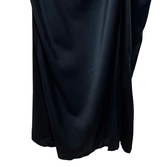 SKIMS Silk Slip Dress High Slit Soot 4X - Picture 7 of 13